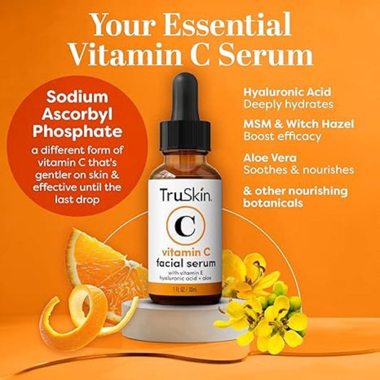 TruSkin Vitamin C Face Serum for Dark Spots & Anti-Aging | Brightening & Hydrating Formula
