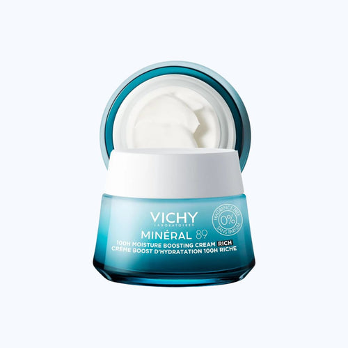 Vichy Mineral 89 Fragrance-Free Cream – Hyaluronic Acid Moisturizer for 72H Hydration | Lightweight Daily Cream for All Skin Types, Dry, Sensitive & Oily Skin