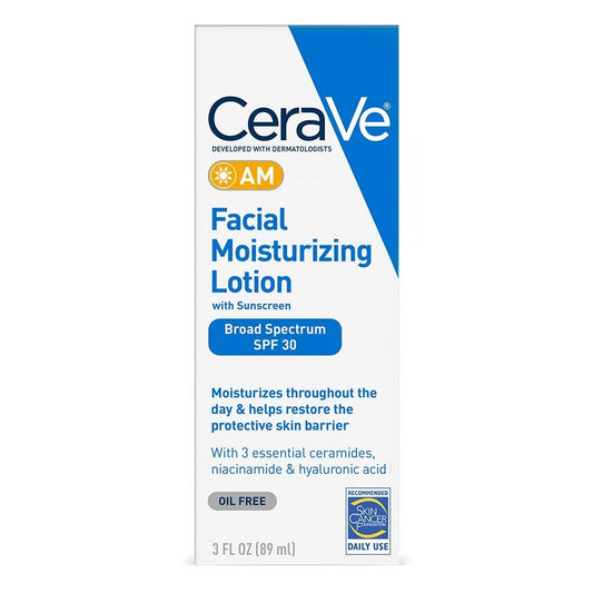 CeraVe AM Facial Moisturizing Lotion SPF 30 oil-free daily face moisturizer