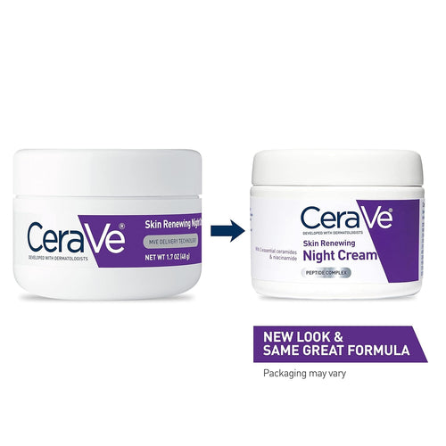 CeraVe night cream with peptides hyaluronic acid and ceramides