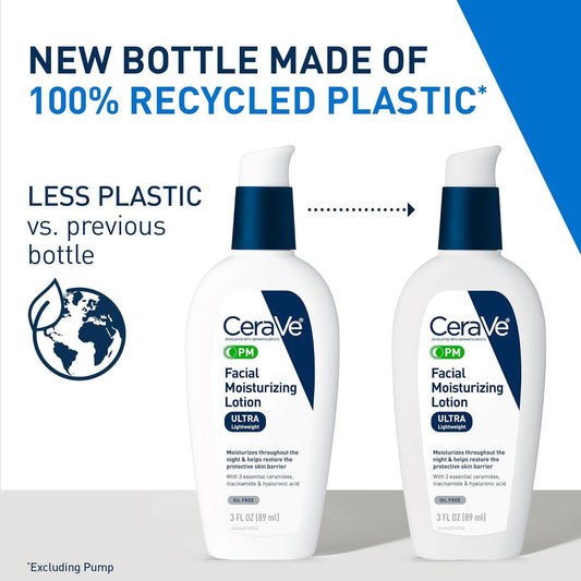 CeraVe nighttime hydrating cream with hyaluronic acid niacinamide and ceramides