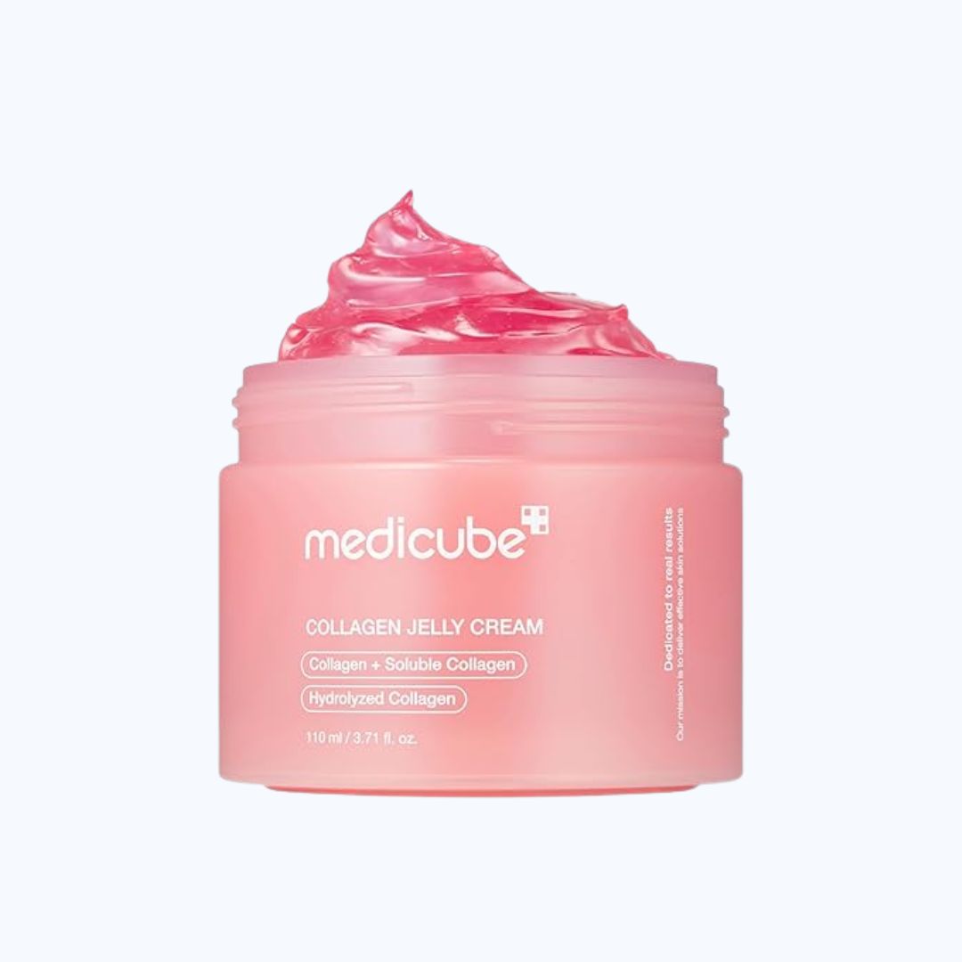 medicube Collagen Jelly Cream with niacinamide and hydrolyzed collagen for glass glow skin