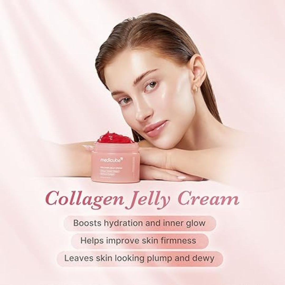 medicube collagen jelly cream suitable for sensitive skin and daily use